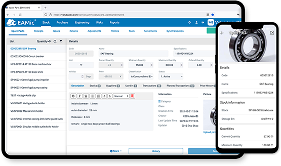 Spare Parts Information Management